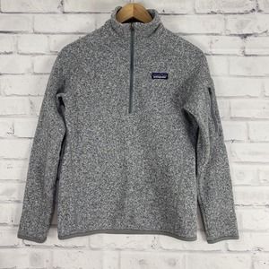 Patagonia Sweater Women's Small Pullover Better Sweater Long Sleeve Gray Logo